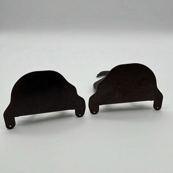 Kokopelli Native American Book Ends Lazart Collectors Series Black Metal 2 Piece - Picture 7 of 9